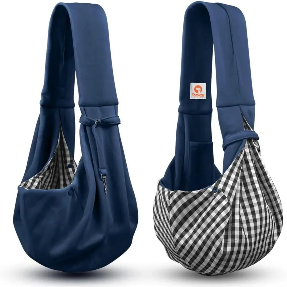 Tomkas Dog Cat Carrier Sling Classic Pocket & Classic Strap Medium